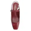 Scarpin Fivela Couro Estonado Vermelho - imagem 5