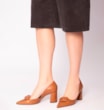 Scarpin Fivela Couro Marrom - imagem 2