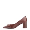 Scarpin Fivela Couro Marrom - imagem 4