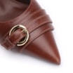 Scarpin Fivela Couro Marrom - imagem 6