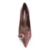 Scarpin Fivela Couro Marrom - imagem 5