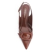 Scarpin Fivela Couro Marrom - imagem 6