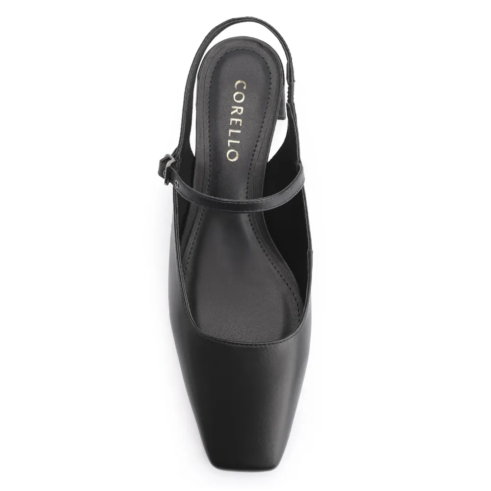 Scarpin Fivela Couro Preto - imagem 5