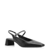 Scarpin Fivela Couro Preto - imagem 1