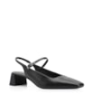 Scarpin Fivela Couro Preto - imagem 1