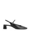 Scarpin Fivela Couro Preto - imagem 2