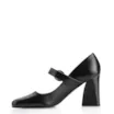 Scarpin Fivela Couro Preto - imagem 4