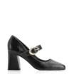 Scarpin Fivela Couro Preto - imagem 2