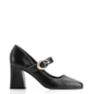 Scarpin Fivela Couro Preto - imagem 2