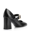 Scarpin Fivela Couro Preto - imagem 3