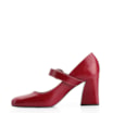 Scarpin Fivela Couro Vermelho Cereja - imagem 4