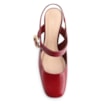 Scarpin Fivela Couro Vermelho Cereja - imagem 5
