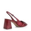 Scarpin Fivelas Couro Estonado Vermelho - imagem 3