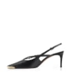 Scarpin Fivelas Couro Preto - imagem 4