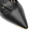 Scarpin Fivelas Couro Preto - imagem 6