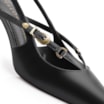 Scarpin Fivelas Couro Preto - imagem 8