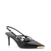 Scarpin Fivelas Couro Preto - imagem 1