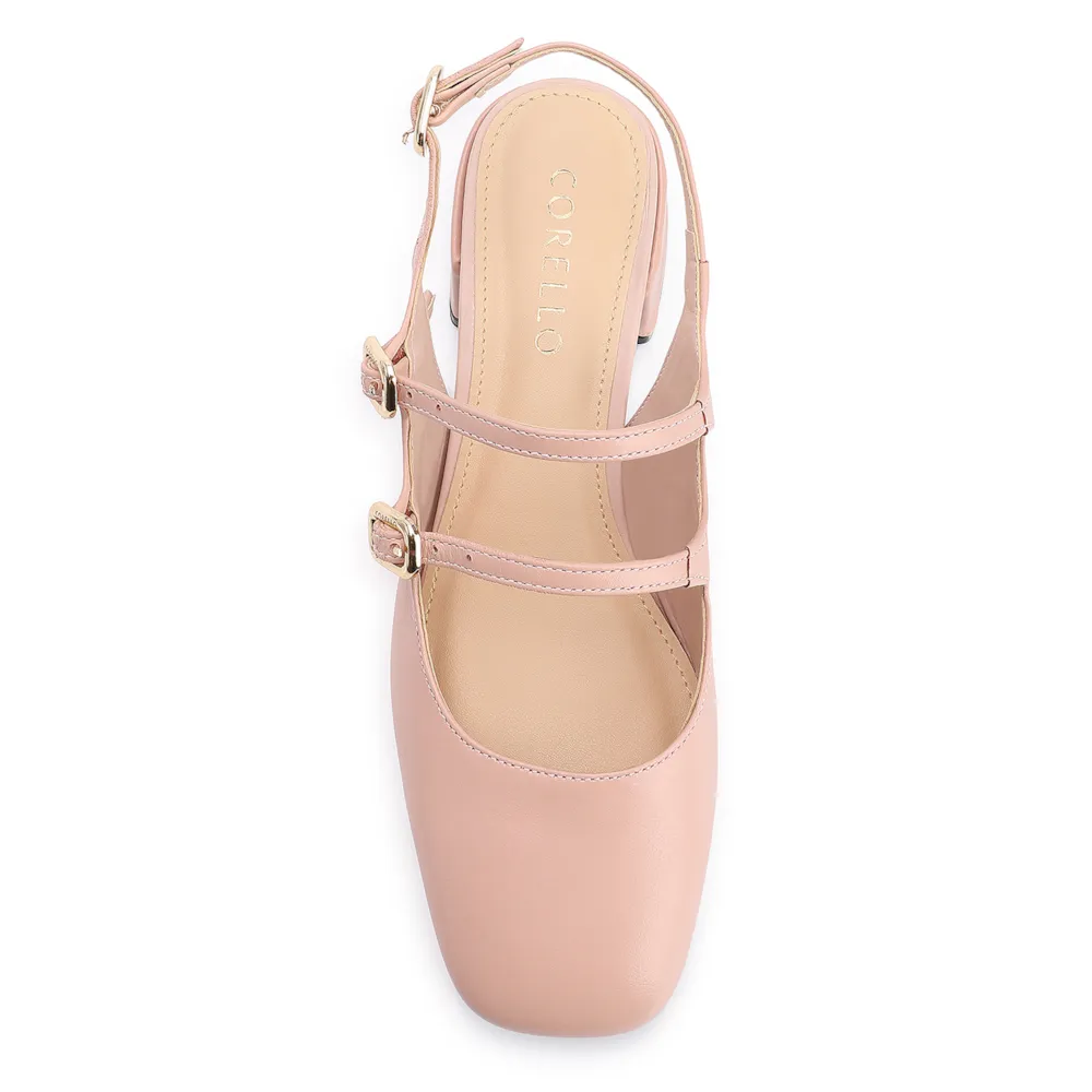 Scarpin Fivelas Couro Rosa - imagem 5