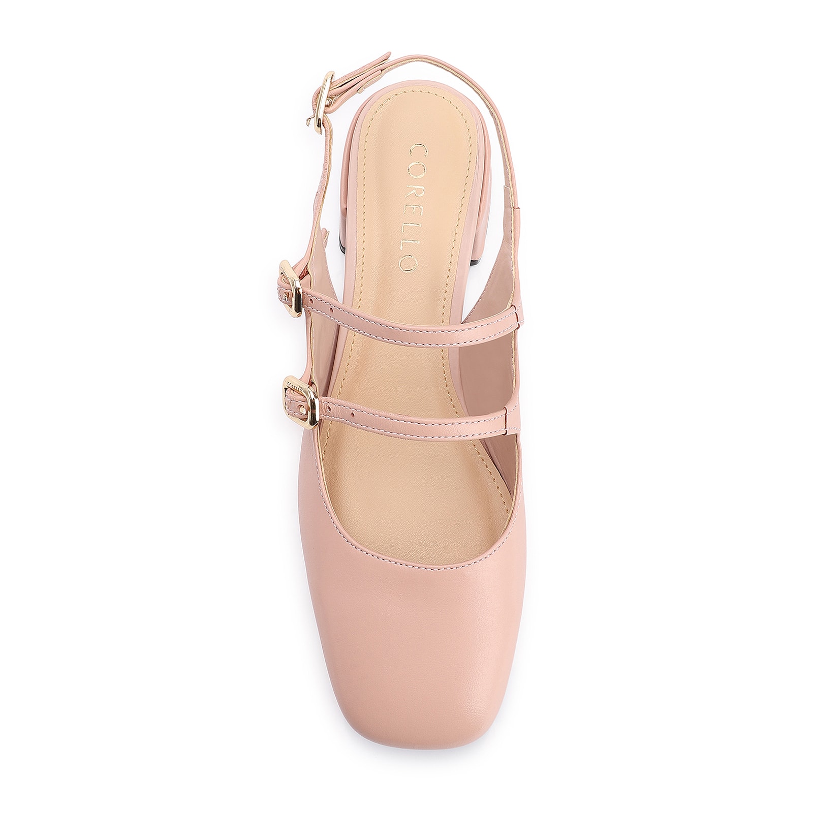 Scarpin Fivelas Couro Rosa