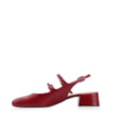 Scarpin Fivelas Couro Vermelho Cereja - imagem 4