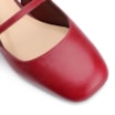 Scarpin Fivelas Couro Vermelho Cereja - imagem 6