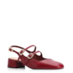 Scarpin Fivelas Couro Vermelho Cereja - imagem 1
