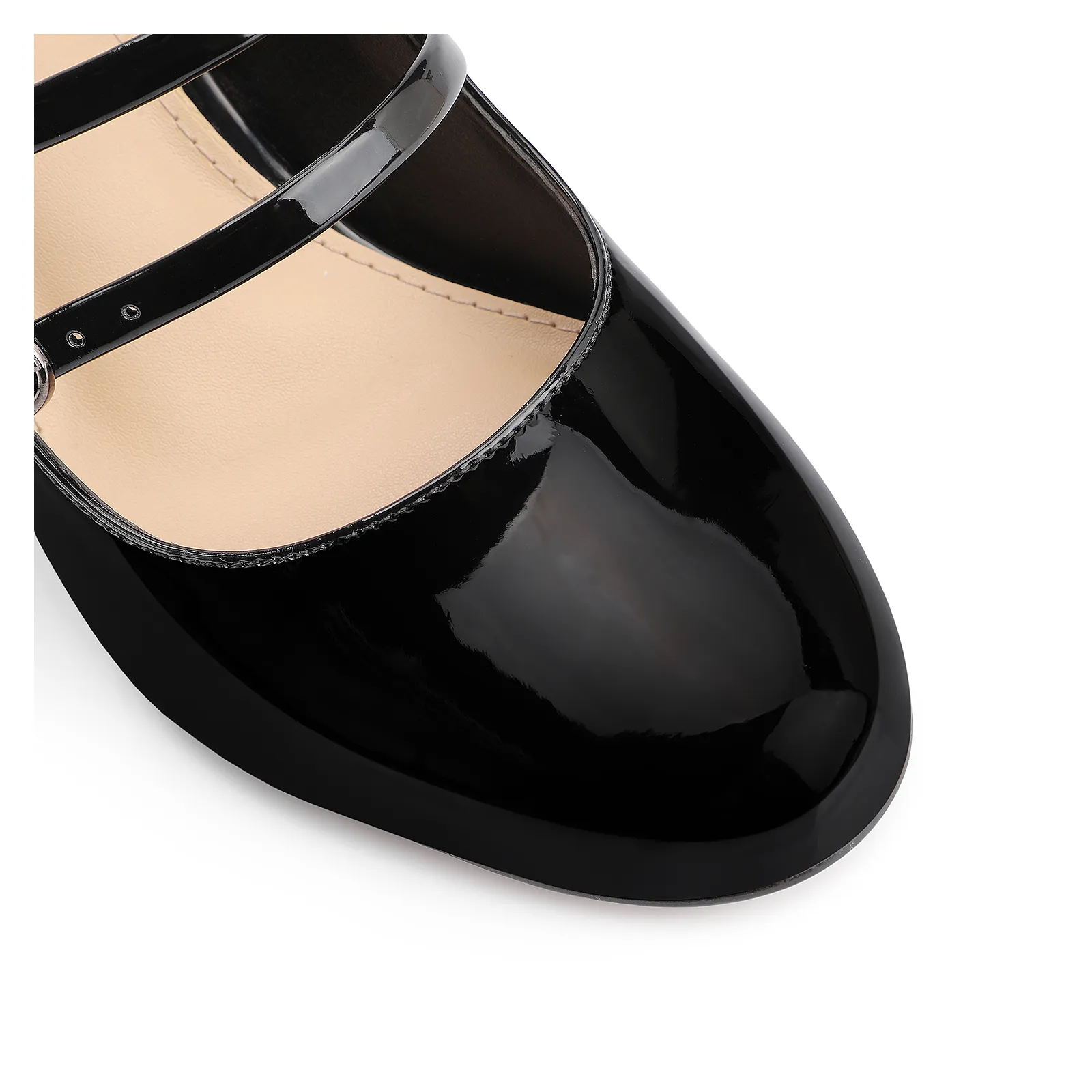 Scarpin Fivelas Verniz Preto
