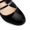 Scarpin Fivelas Verniz Preto - imagem 6