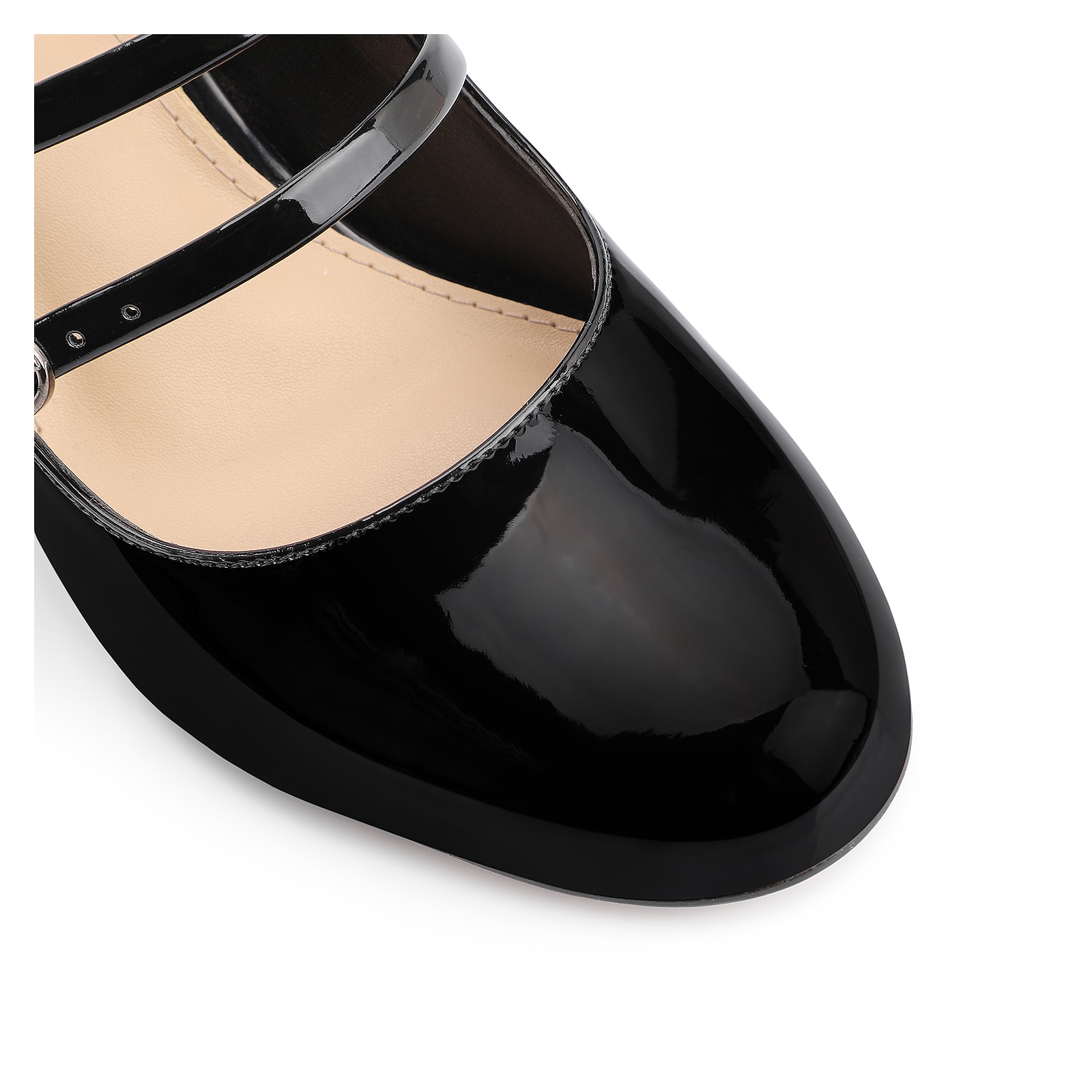 Scarpin Fivelas Verniz Preto