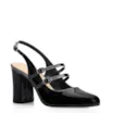 Scarpin Fivelas Verniz Preto - imagem 1