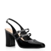 Scarpin Fivelas Verniz Preto - imagem 1