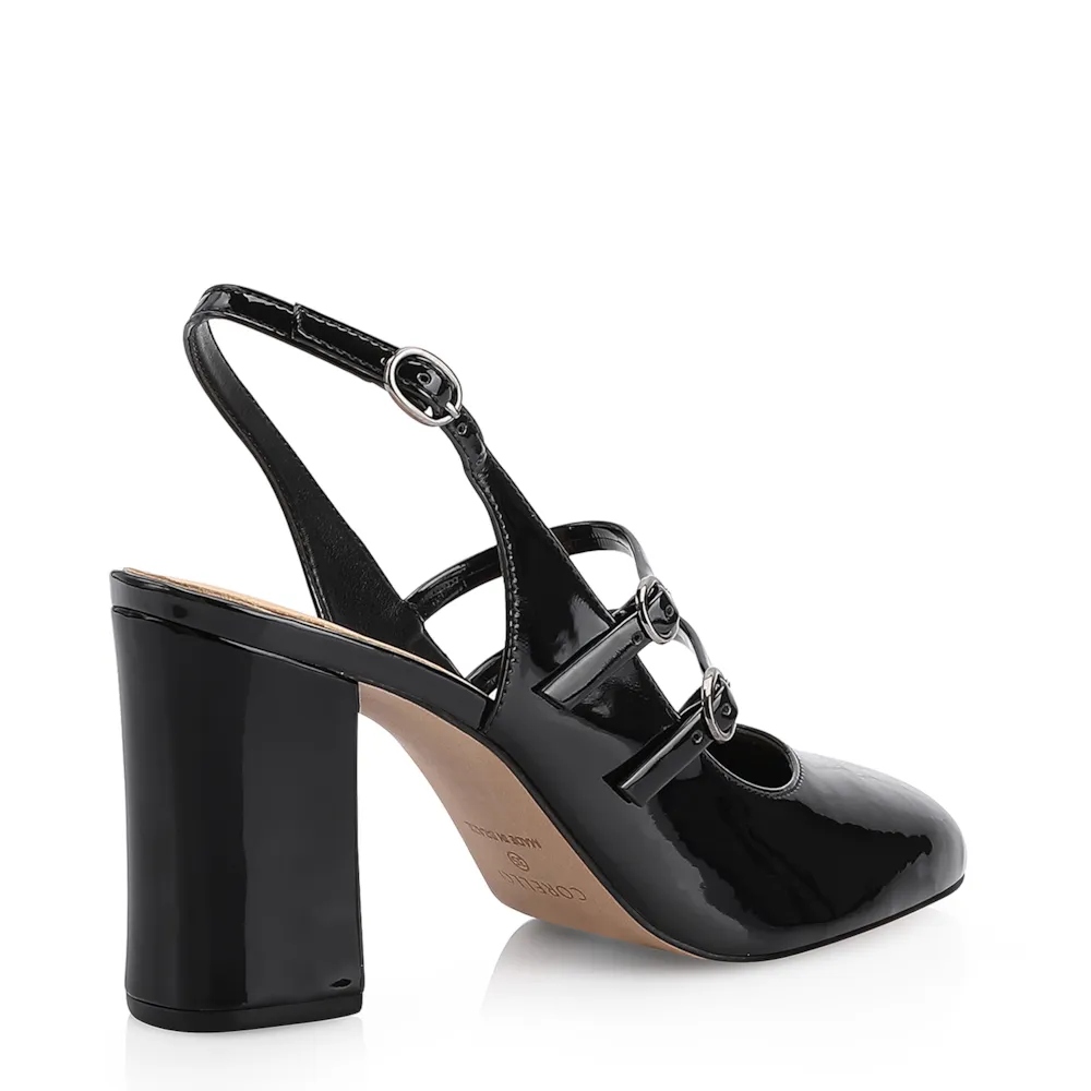Scarpin Fivelas Verniz Preto - imagem 3