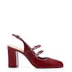 Scarpin Fivelas Verniz Vermelho Cereja - imagem 3