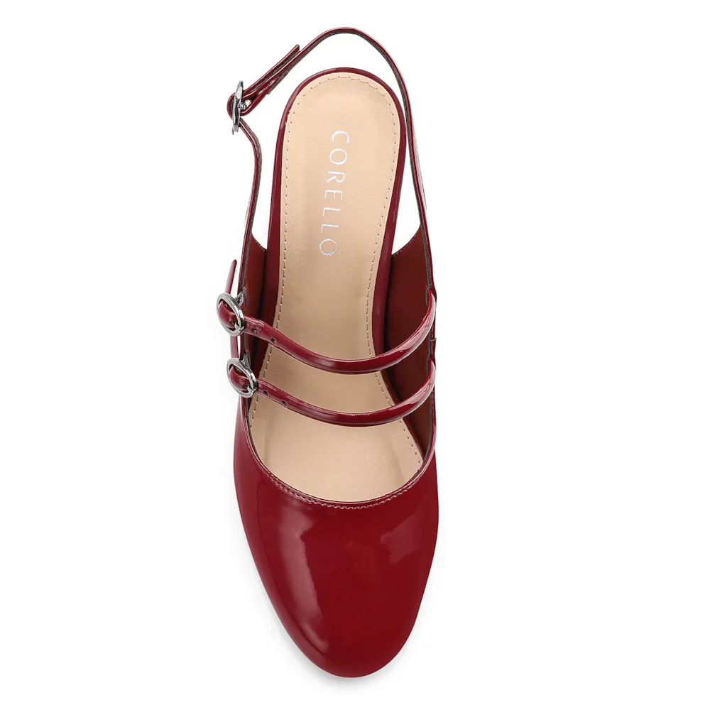 Scarpin Fivelas Verniz Vermelho Cereja - imagem 6
