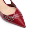 Scarpin Fivelas Verniz Vermelho Cereja - imagem 6