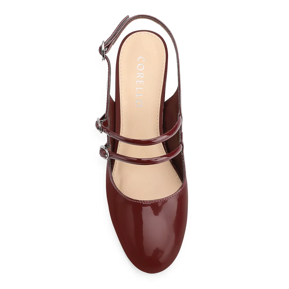 Scarpin Fivelas Verniz Vinho - imagem 5