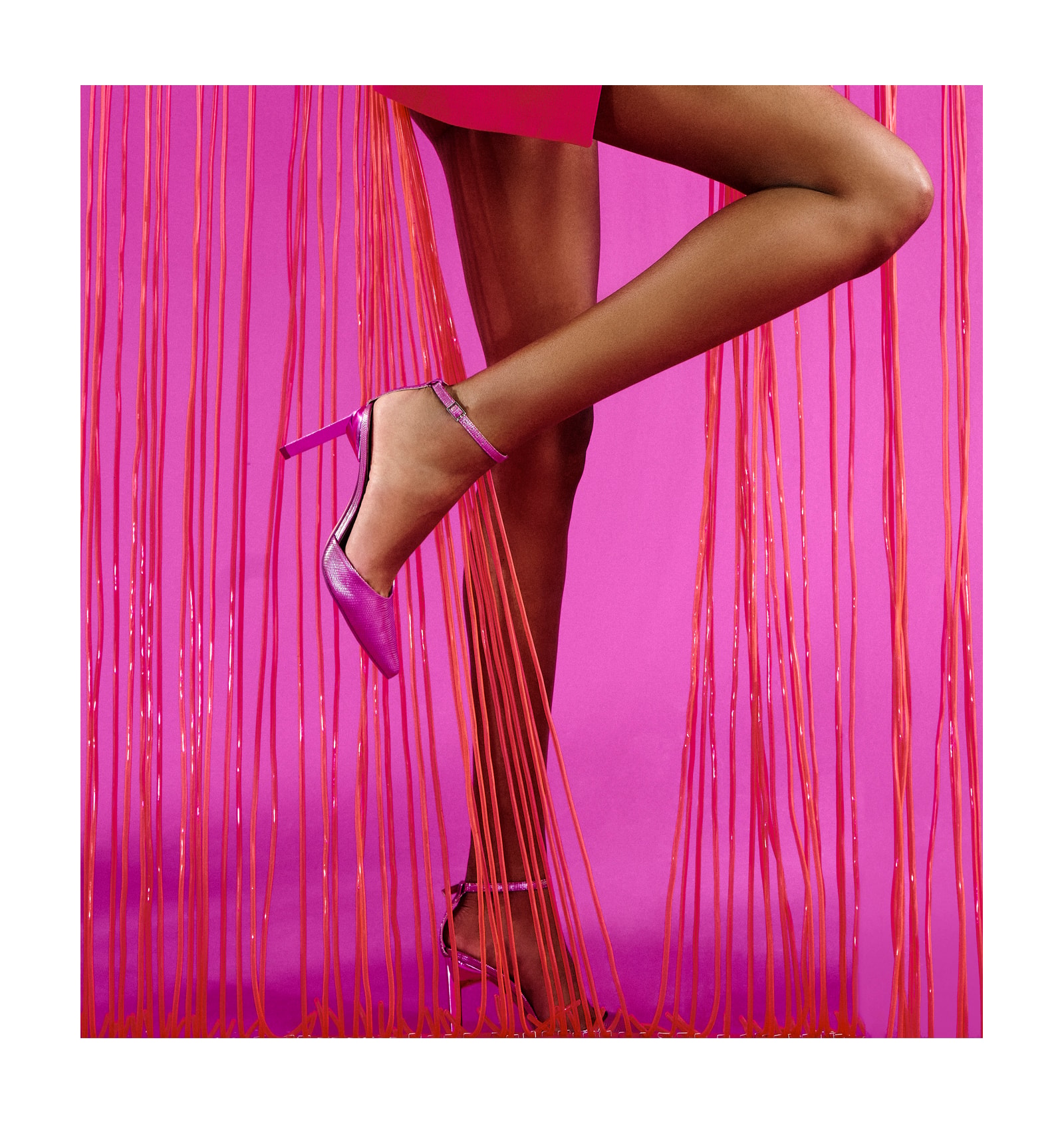 Scarpin Holográfico Rosa