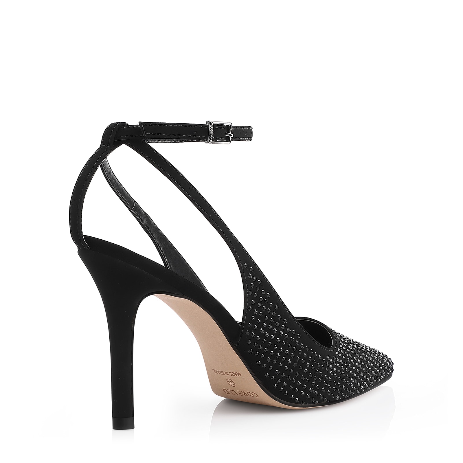 Scarpin Hotfix Alt Nobuck Preto