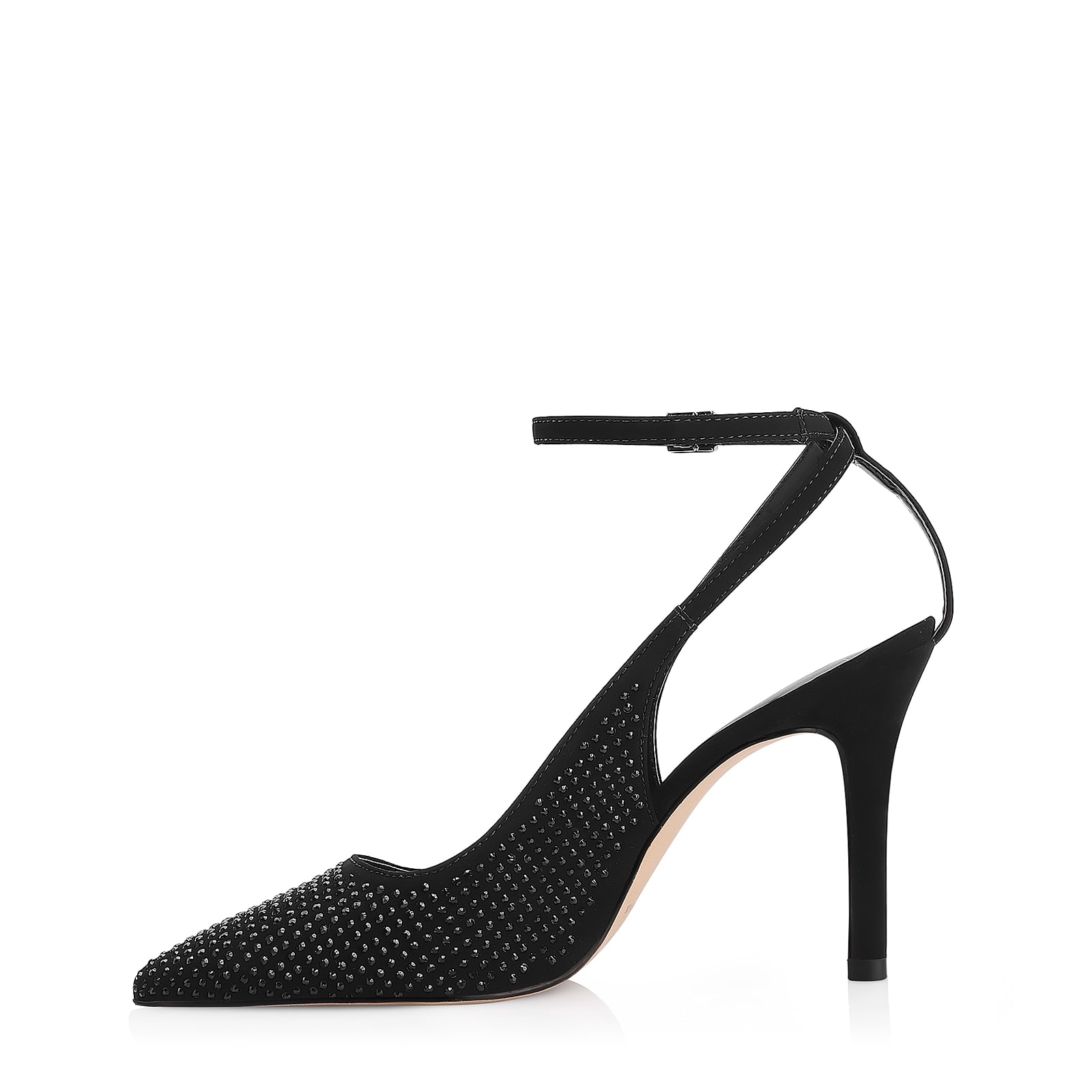 Scarpin Hotfix Alt Nobuck Preto