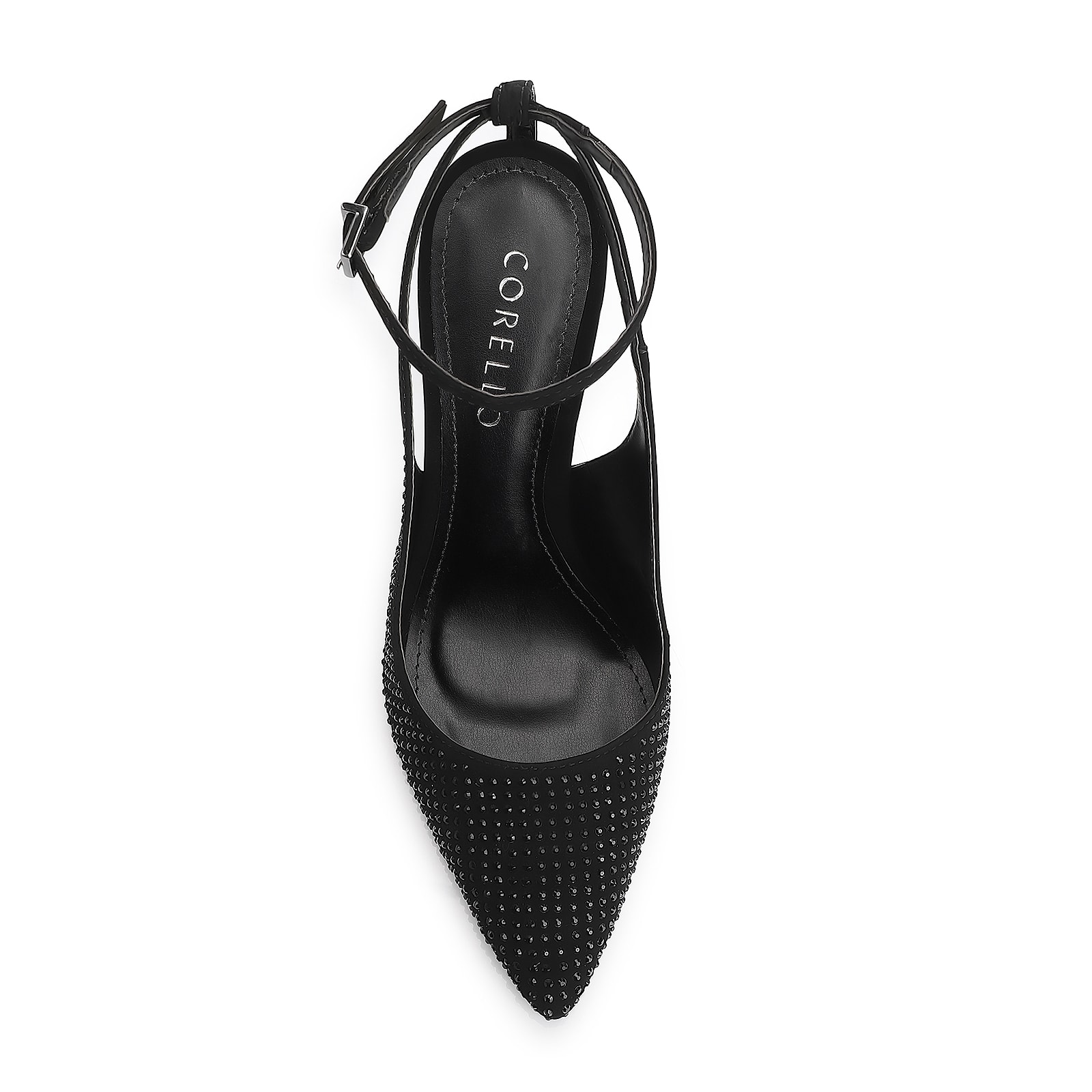 Scarpin Hotfix Alt Nobuck Preto