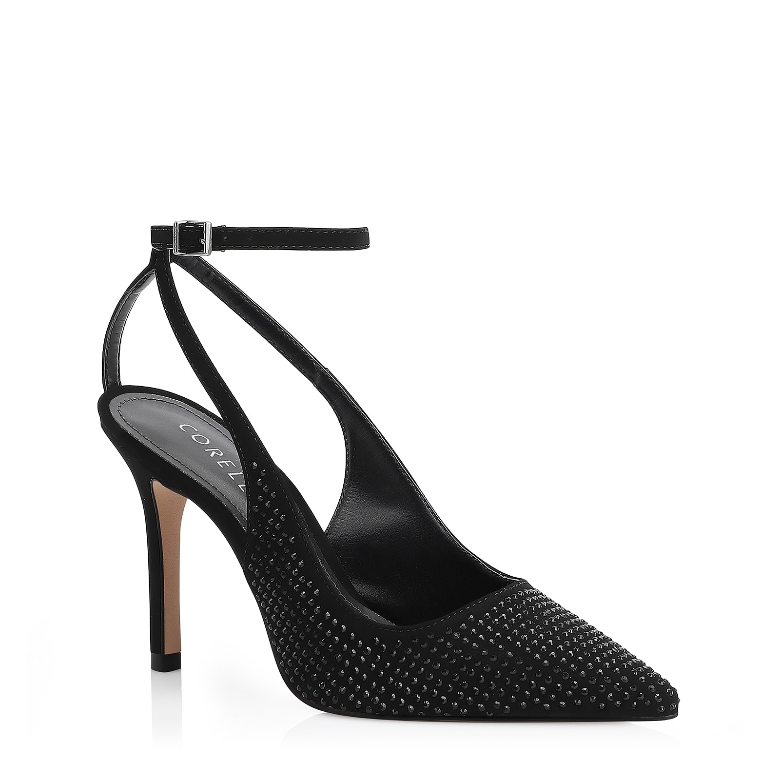 Scarpin Hotfix Alt Nobuck Preto