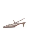 Scarpin Kitten Couro Bege - imagem 4