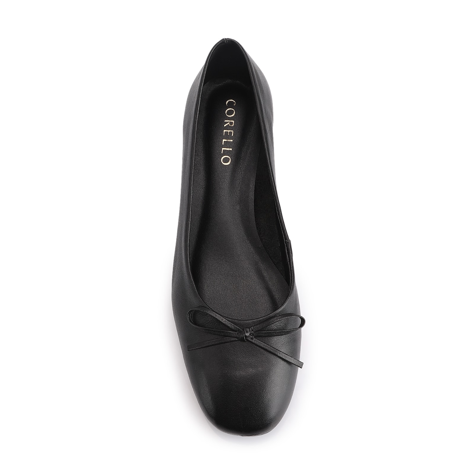Scarpin Laço Couro Preto