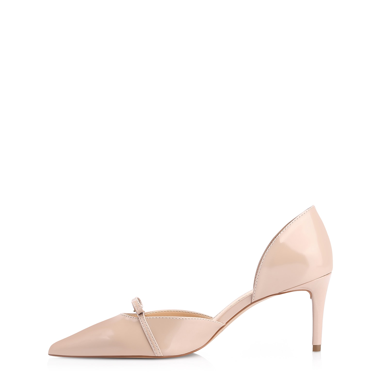Scarpin Laço Verniz Bege