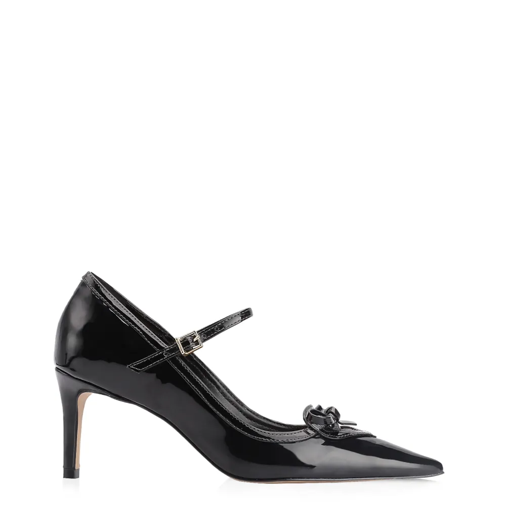 Scarpin Laço Verniz Preto - imagem 3