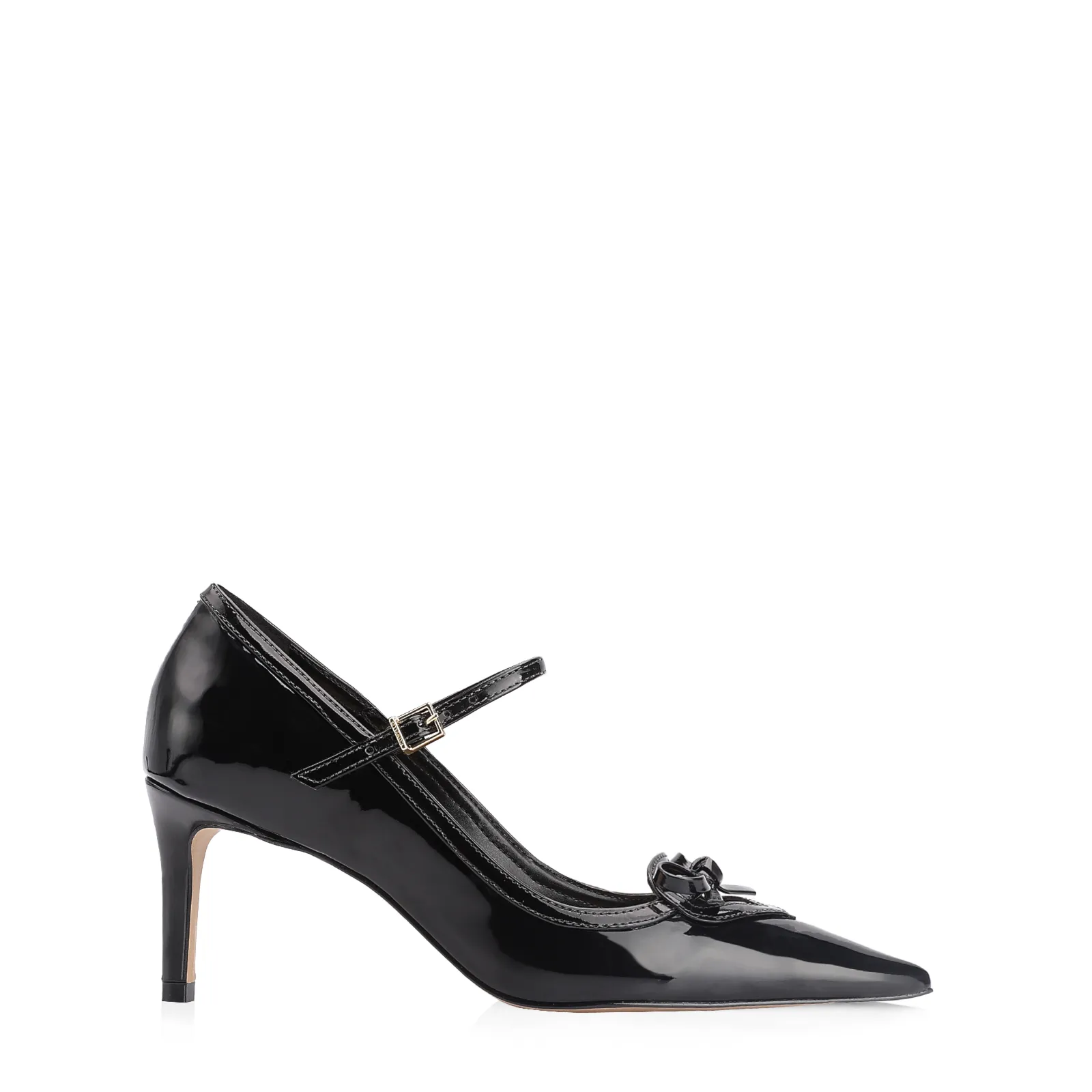 Scarpin Laço Verniz Preto