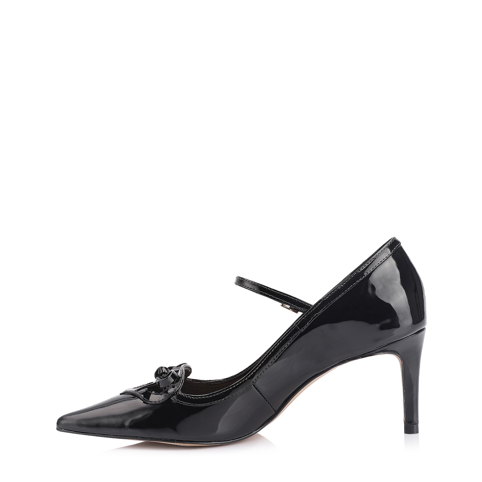 Scarpin Laço Verniz Preto