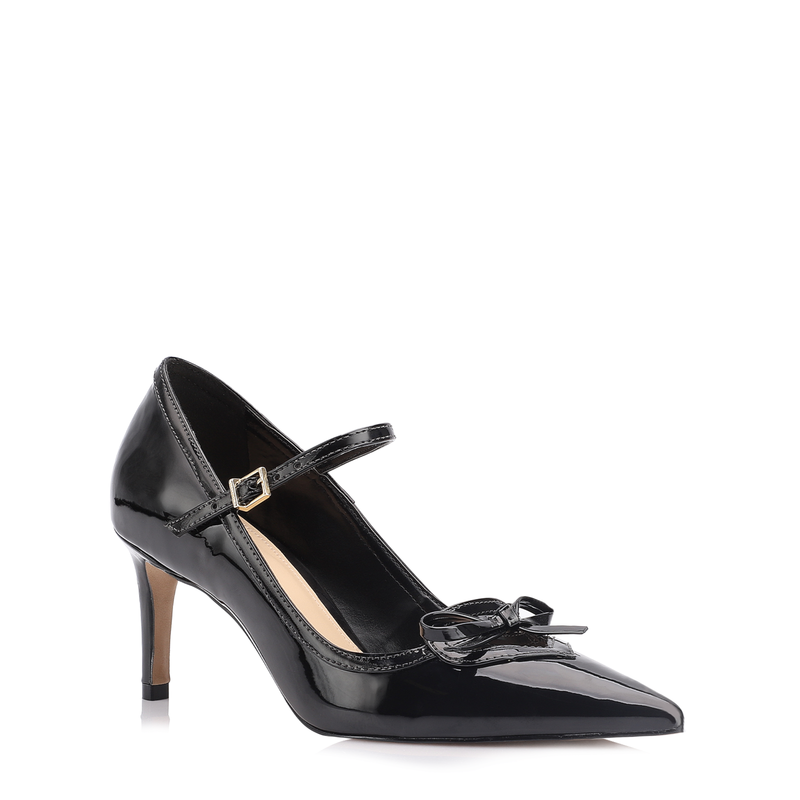 Scarpin Laço Verniz Preto