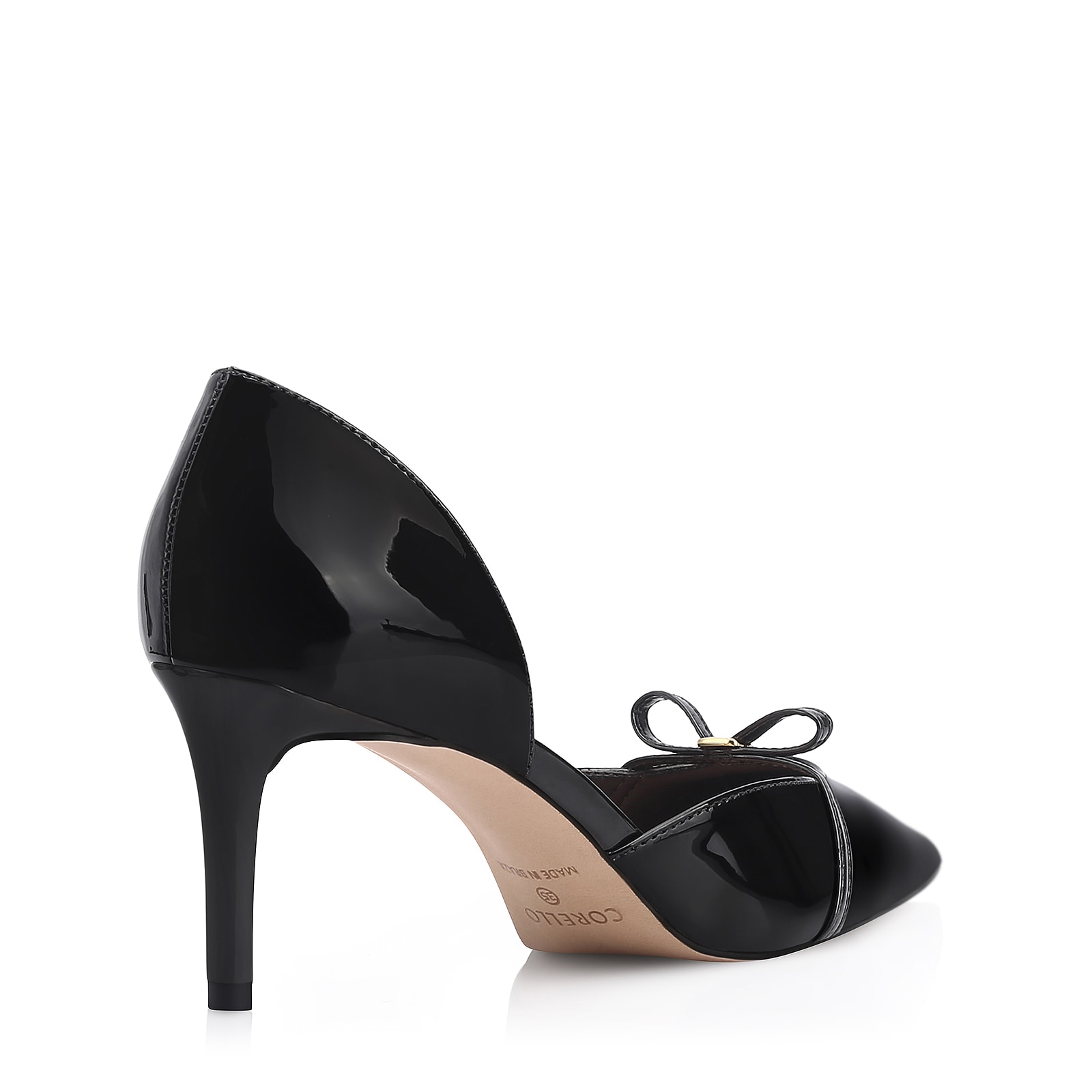 Scarpin Laço Verniz Preto