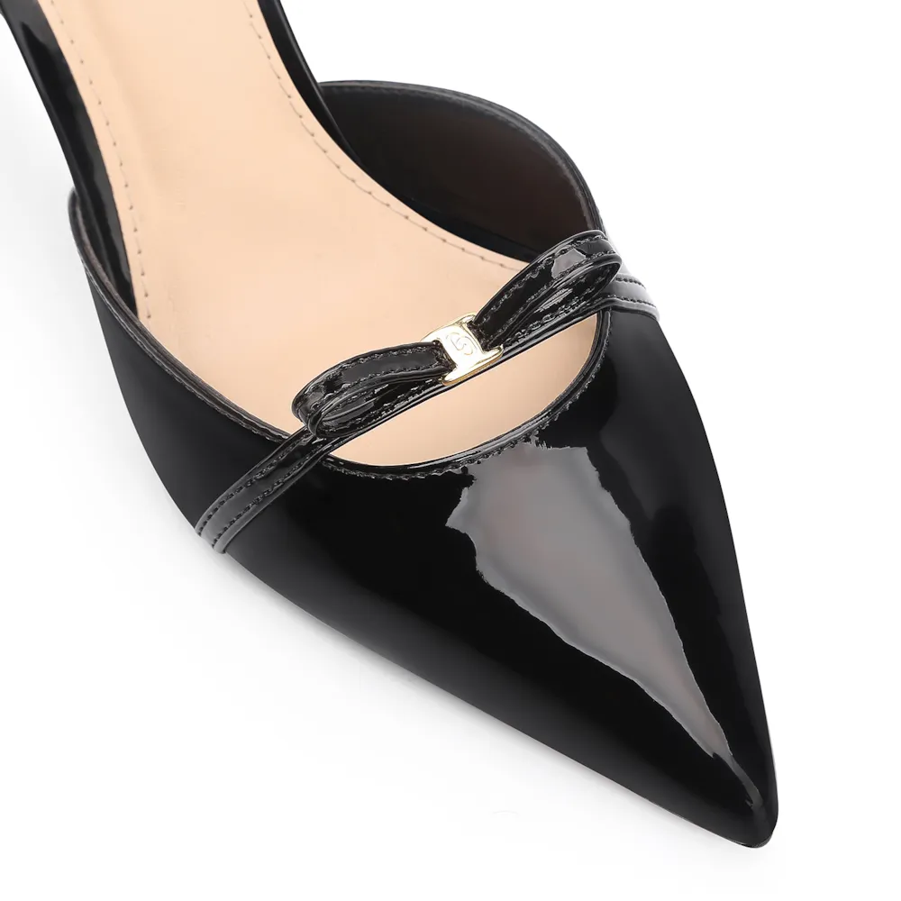 Scarpin Laço Verniz Preto - imagem 6